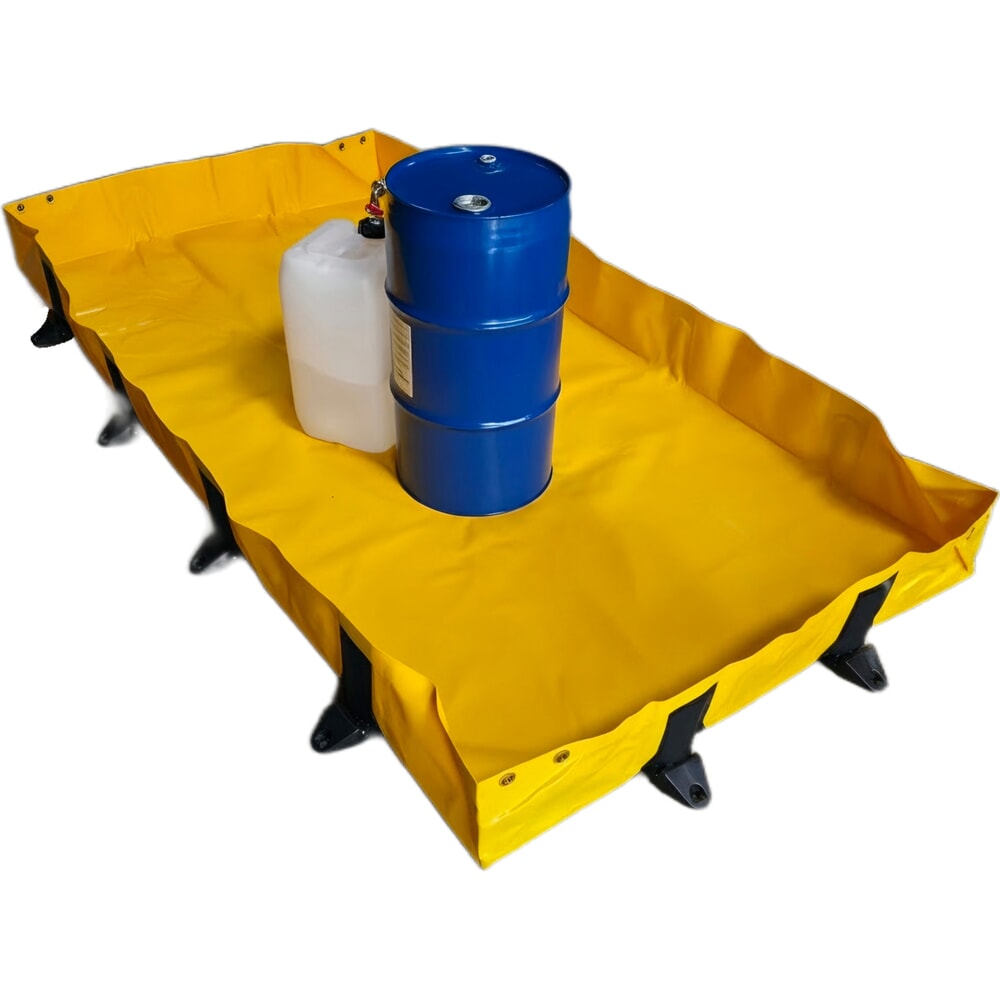 Produktabbildung: Steinbock® Faltbare Auffangwanne Light aus PVC, HxBxT 203 x 1.200 x 2.400 mm, Auffangvolumen 602 l