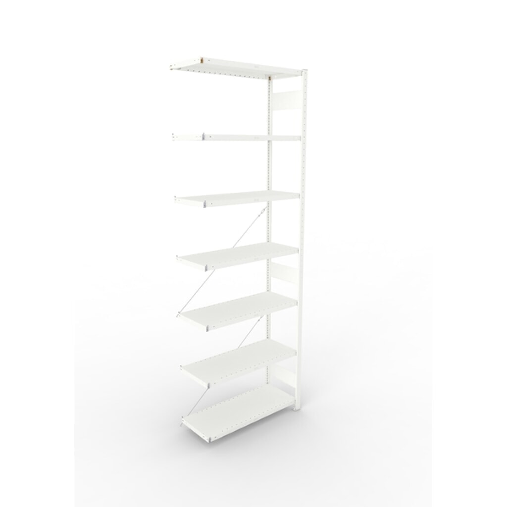 Produktabbildung: META Fachbodenregal, AF, FL 230 kg, lichtgrau, HxBxT 3.000 x 1.000 x 600 mm