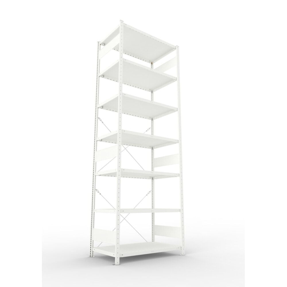 Produktabbildung Nr. 2: META Fachbodenregal lichtgrau, Fachlast 230 kg, HxBxT 3.000 x 1.056 x 436 mm