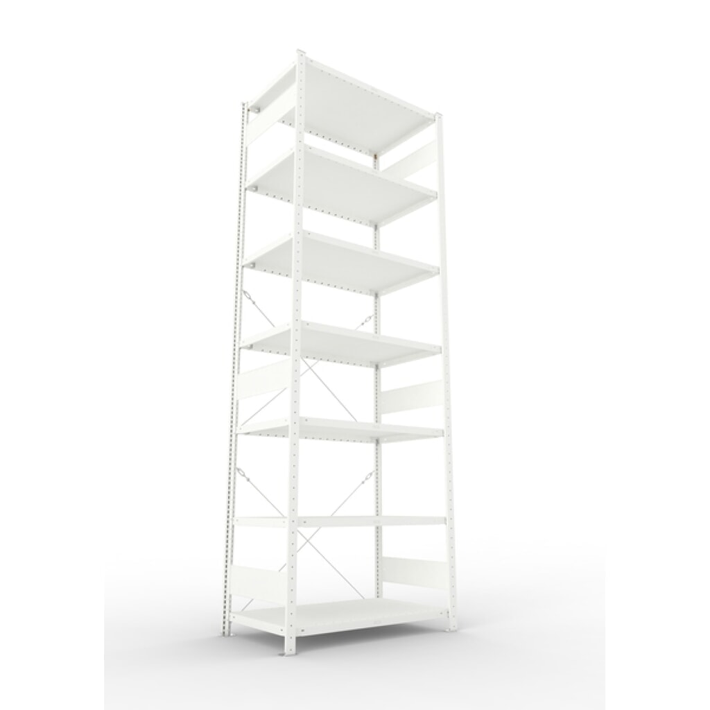 Produktabbildung Nr. 2: META Fachbodenregal lichtgrau, Fachlast 230 kg, HxBxT 3.000 x 1.056 x 436 mm
