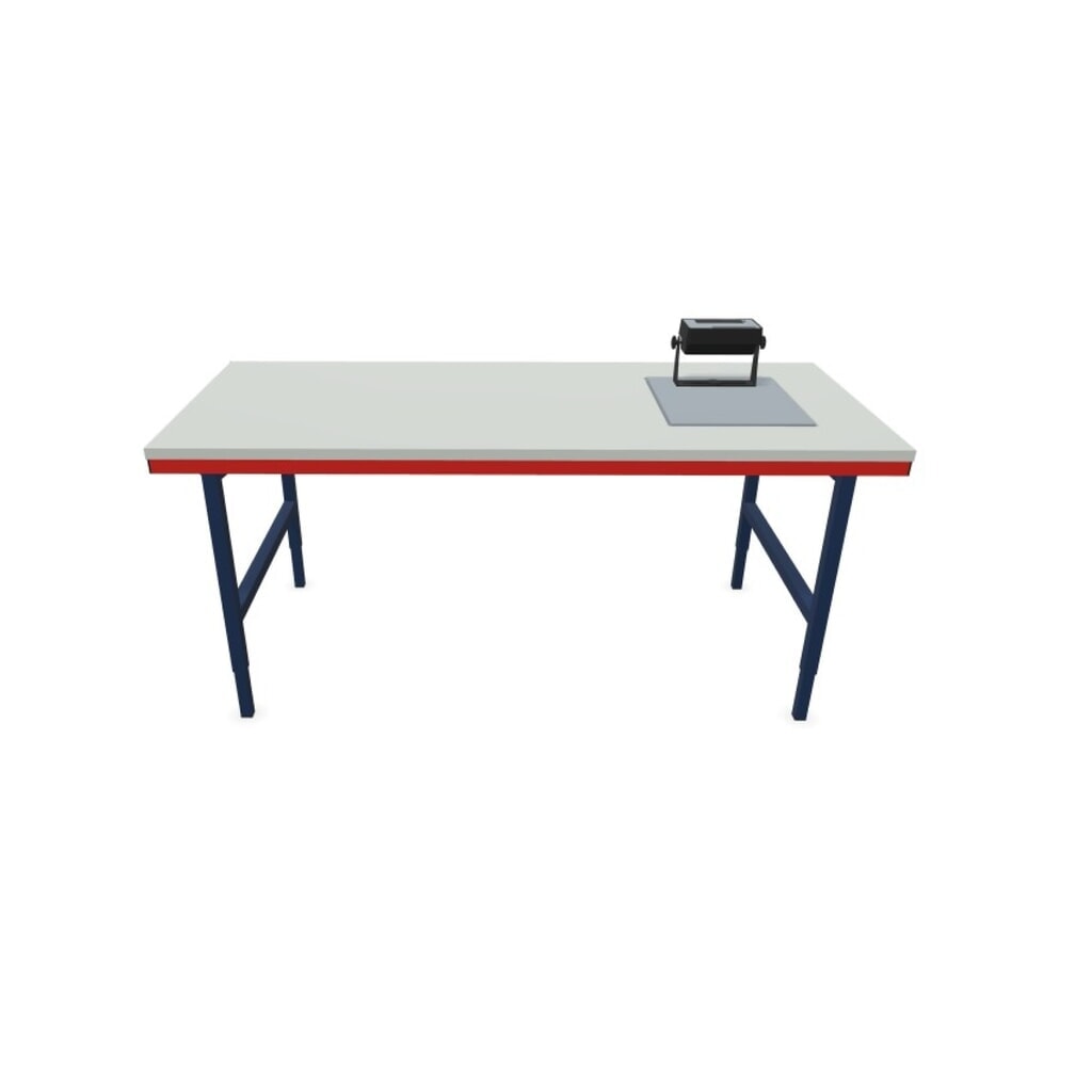 Rocholz Manuell höhenverstellbarer Packtisch SYSTEM 2000 mit Waage bis 60 kg, nicht eichfähig, HxBxT 690-960 x 2.000 x 920 mm Produktabbildung: Rocholz Manuell höhenverstellbarer Packtisch SYSTEM 2000 mit Waage bis 60 kg, nicht eichfähig, HxBxT 690-960 x 2.000 x 920 mm
