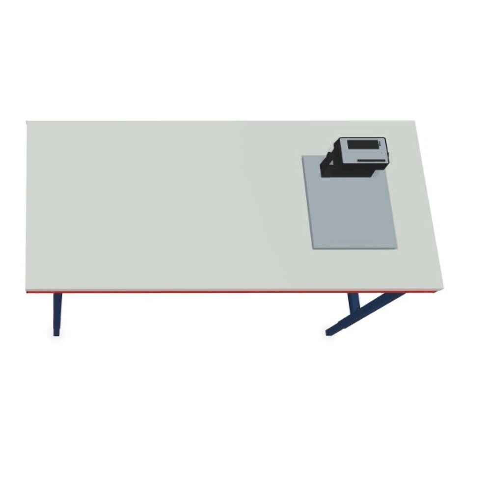 Produktabbildung Nr. 7: Rocholz Manuell höhenverstellbarer Packtisch SYSTEM 2000 mit Waage bis 60 kg, nicht eichfähig, HxBxT 690-960 x 2.000 x 920 mm