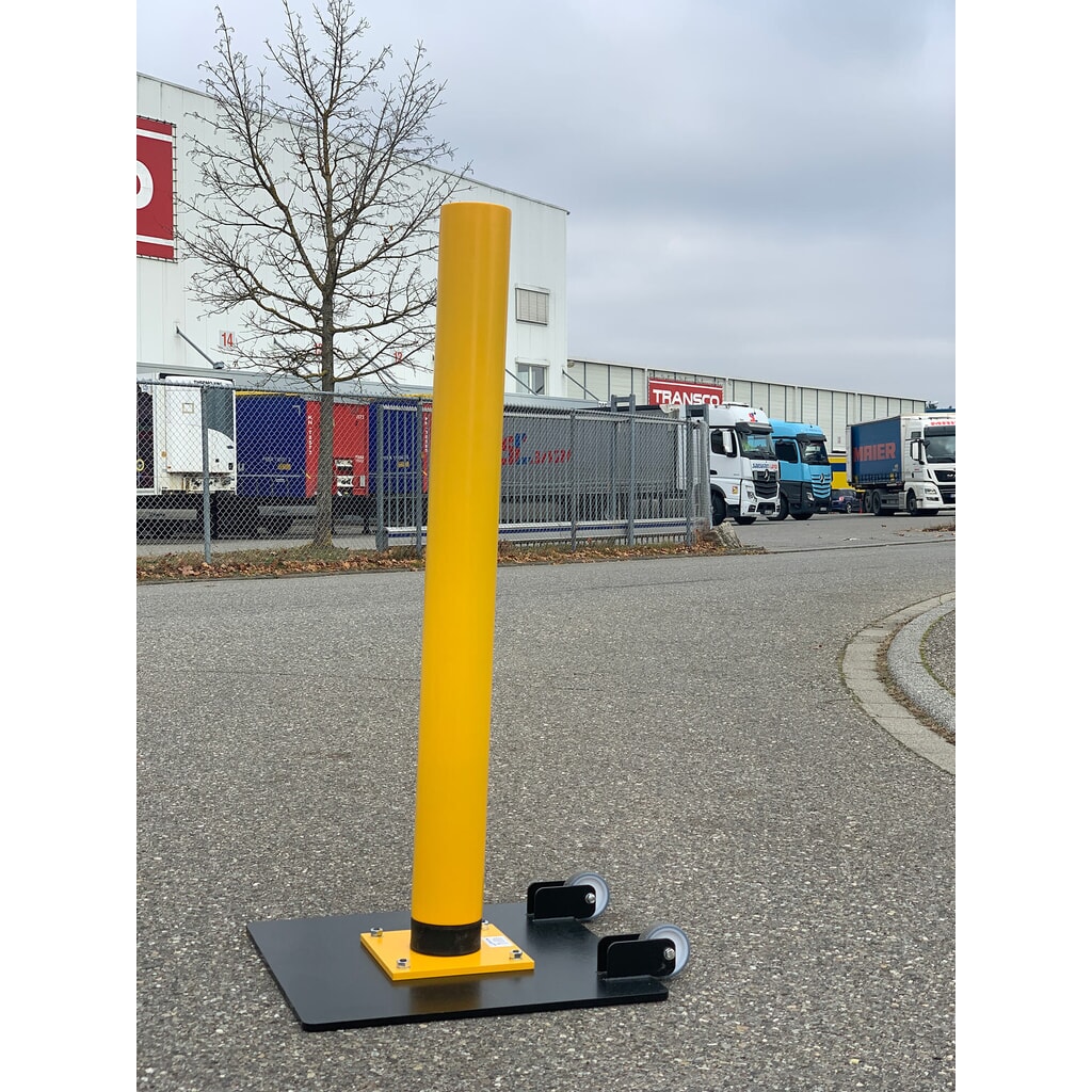 Anrotec Rammschutzpoller mit Klingelalarm, stehend Produktabbildung Nr. 2: Anrotec Rammschutzpoller mit Klingelalarm, stehend