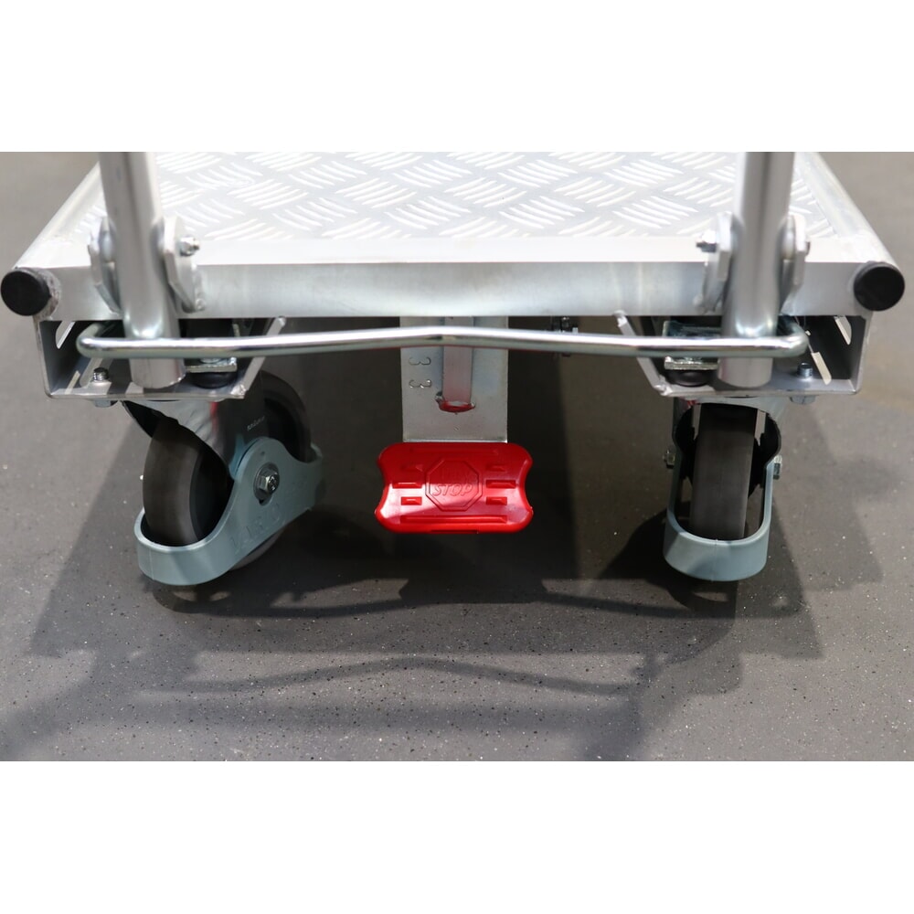 Produktabbildung Nr. 7: VARIOfit® Klappwagen, 2 Bügel, EasySTOP®-Bremssystem, HxBxT 940 mm x 850 mm x 450 mm, enzianblau