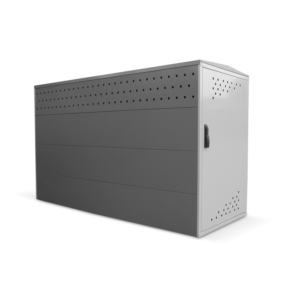 Produktabbildung: Fahrradgarage komplett, HxBxT 1.250 x 800 x 2.050 mm