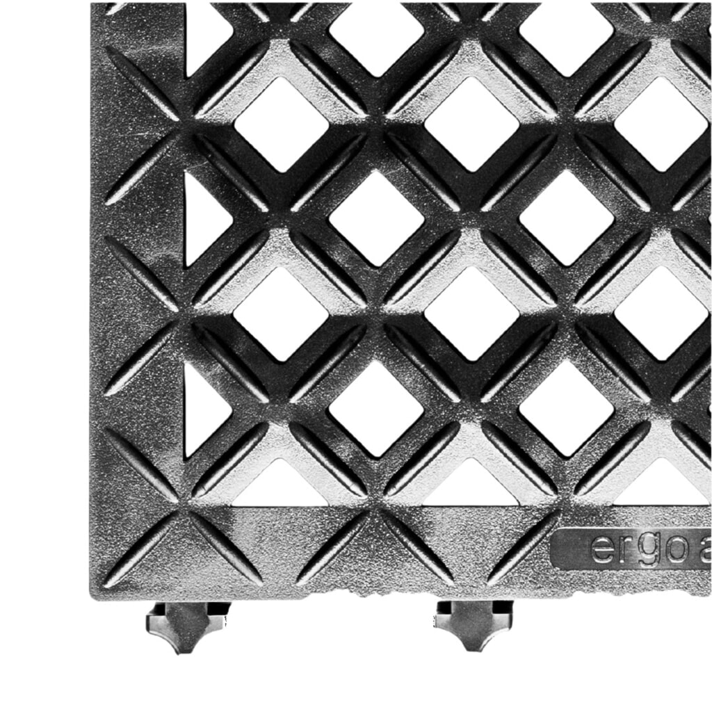 Produktabbildung Nr. 3: REBOURNE® Industriematte H9, antimikrobiell, gelochte Oberfläche, modulare Kachel, BxL 460 mm x 460 mm