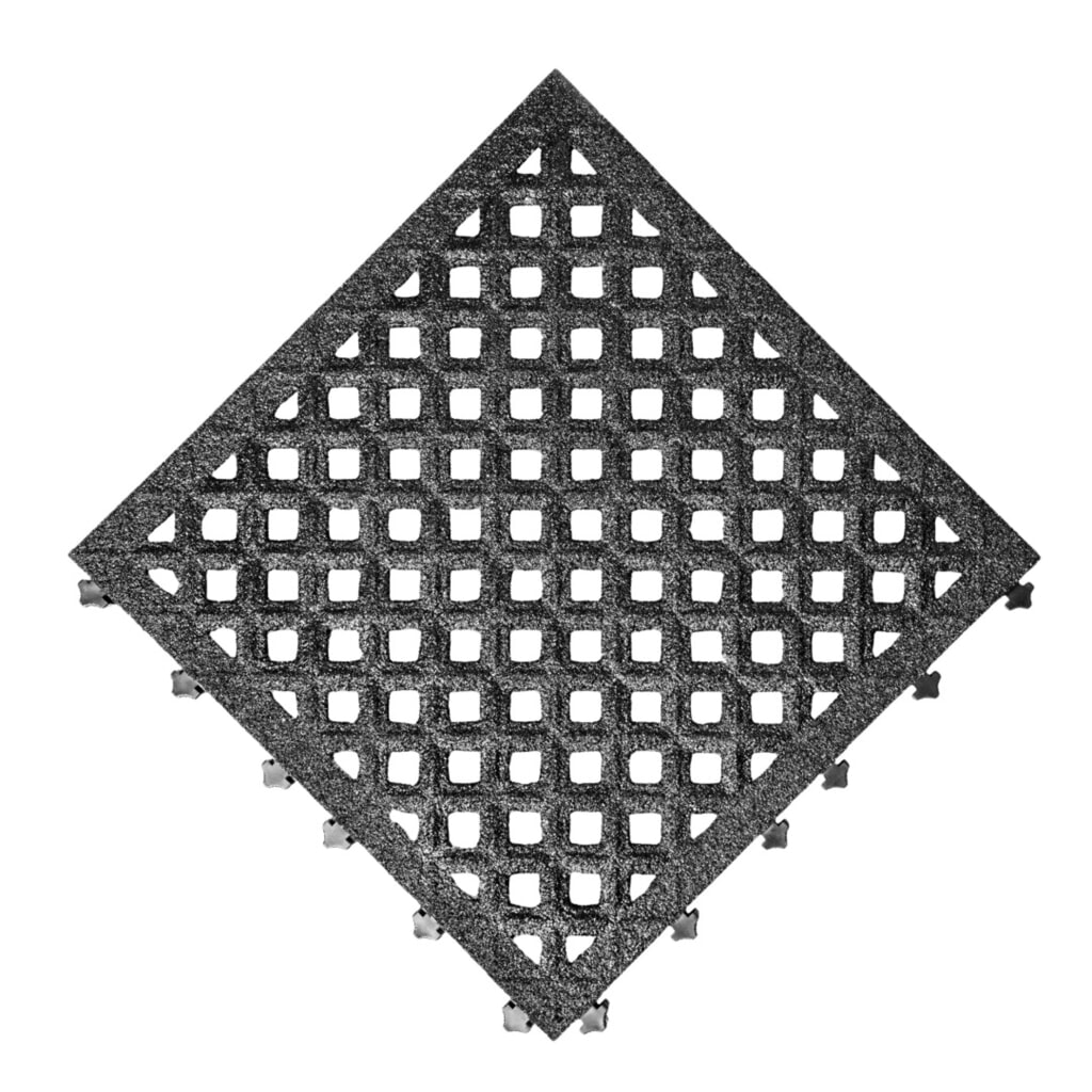 REBOURNE® Anti-Ermüdungsmatte H4, Antirutsch, gelochte Oberfläche, modulare Kachel, BxL 460 mm x 460 mm Produktabbildung Nr. 3: REBOURNE® Anti-Ermüdungsmatte H4, Antirutsch, gelochte Oberfläche, modulare Kachel, BxL 460 mm x 460 mm