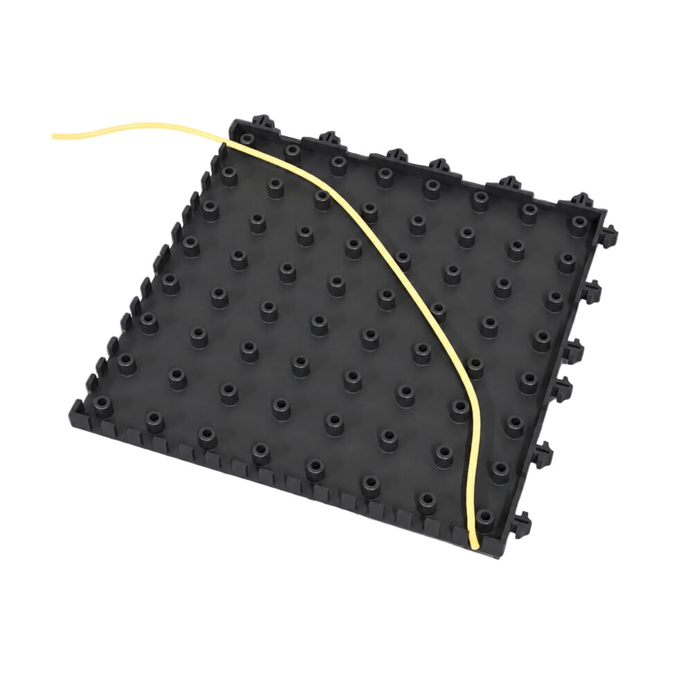 Produktabbildung Nr. 5: REBOURNE® Industriematte H8, antimikrobiell, Arbeitsplatz-Set mit 4 Randleisten, gelb, BxL 1220 mm x 1580 mm