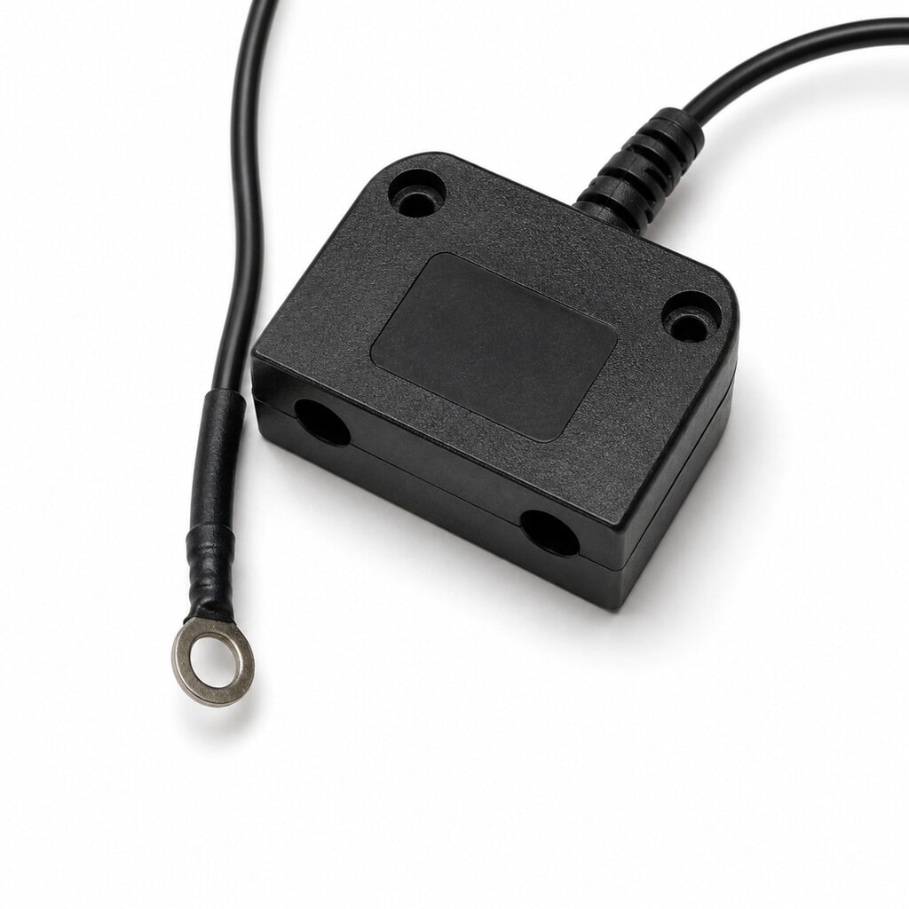 Erdungspunkt mit 2 Anschlüssen für REBOURNE® ESD-Tischauflagen, Ringanschluss Produktabbildung Nr. 1: Erdungspunkt mit 2 Anschlüssen für REBOURNE® ESD-Tischauflagen, Ringanschluss