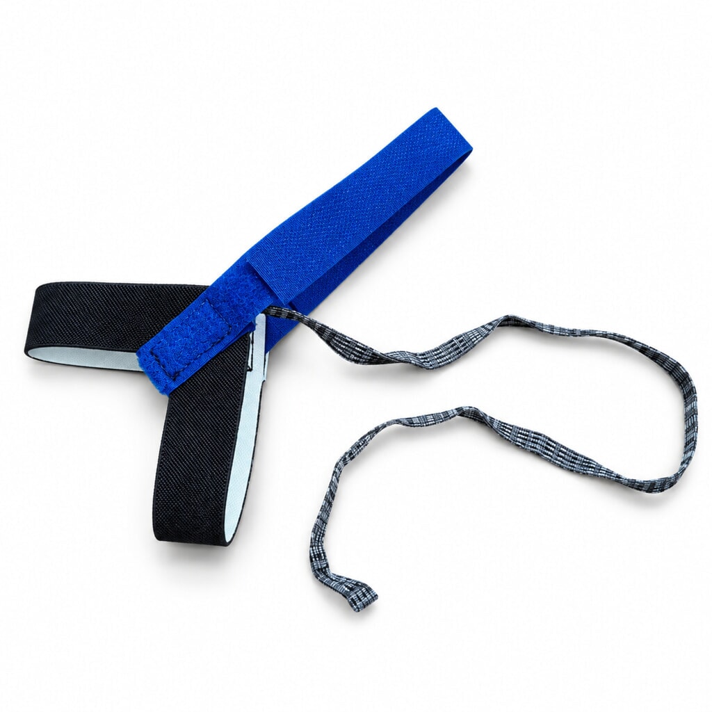 Erdungskabel mit Schuhschlaufe für REBOURNE® Bodenmatten, ESD-Ausführung Produktabbildung Nr. 1: Erdungskabel mit Schuhschlaufe für REBOURNE® Bodenmatten, ESD-Ausführung