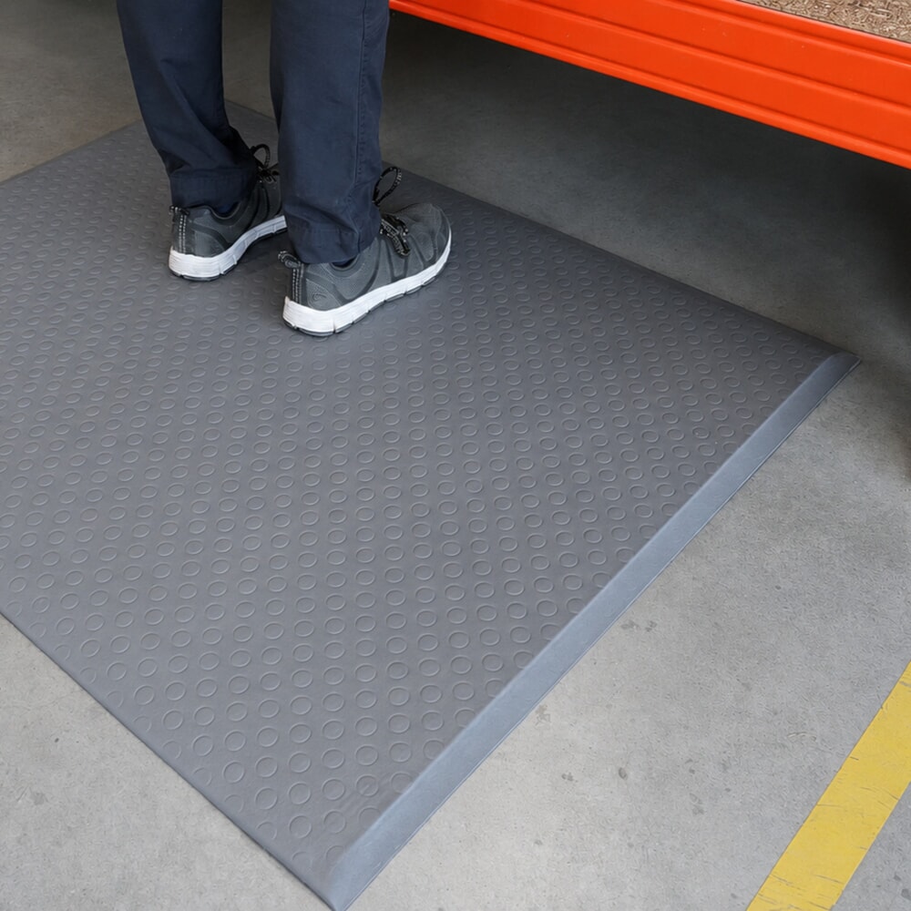 Produktabbildung Nr. 4: REBOURNE® Anti-Ermüdungsmatte W2, für Standzeit bis 8 Stunden, Noppen, grau, BxL 910 mm x 1200 mm