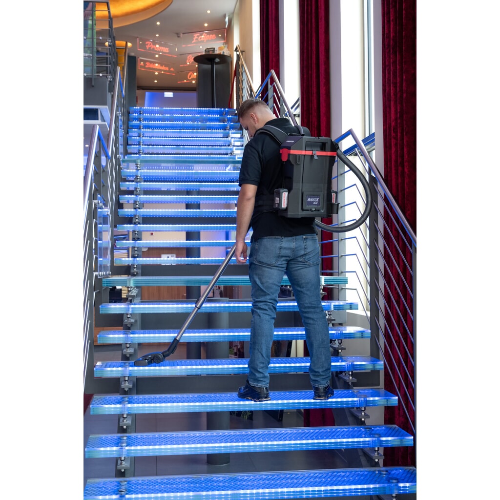 Produktabbildung Nr. 5: SPRiNTUS Rucksack-Bürostaubsauger BoostiX iGO ZERO, Akkubetrieb, mit 2 x 5 Ah Akku, Ladegerät