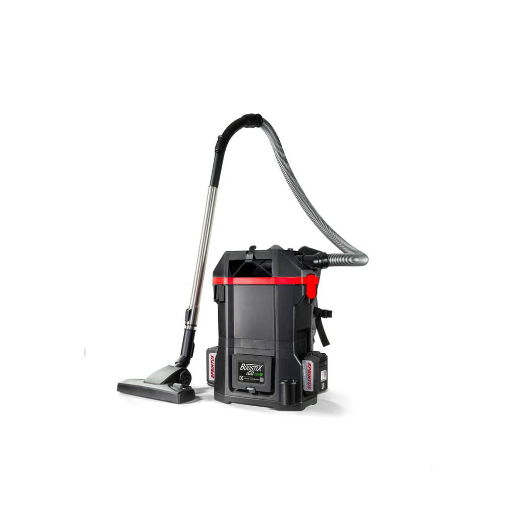 SPRiNTUS Rucksack-Bürostaubsauger BoostiX iGO ZERO, Akkubetrieb, mit 2 x 5 Ah Akku, Ladegerät Produktabbildung: SPRiNTUS Rucksack-Bürostaubsauger BoostiX iGO ZERO, Akkubetrieb, mit 2 x 5 Ah Akku, Ladegerät
