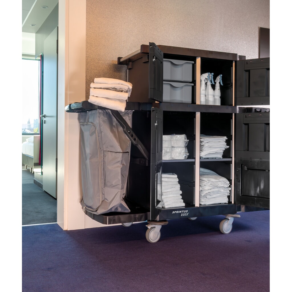 SPRiNTUS Reinigungswagen VARIX ZERO Small D, 2 × 120-l-Wäschesäcke Produktabbildung Nr. 4: SPRiNTUS Reinigungswagen VARIX ZERO Small D, 2 × 120-l-Wäschesäcke