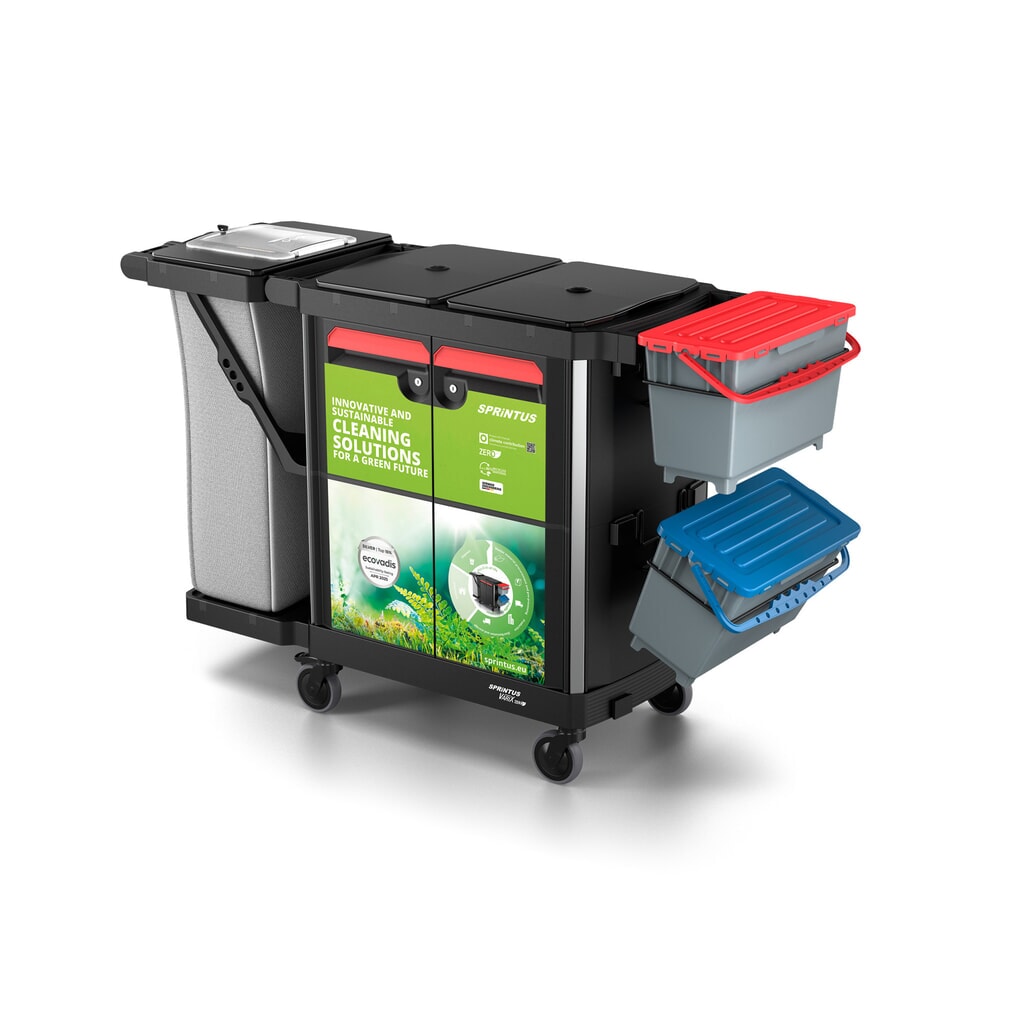 SPRiNTUS Reinigungswagen VARIX ZERO Small D, 2 × 120-l-Wäschesäcke Produktabbildung Nr. 13: SPRiNTUS Reinigungswagen VARIX ZERO Small D, 2 × 120-l-Wäschesäcke