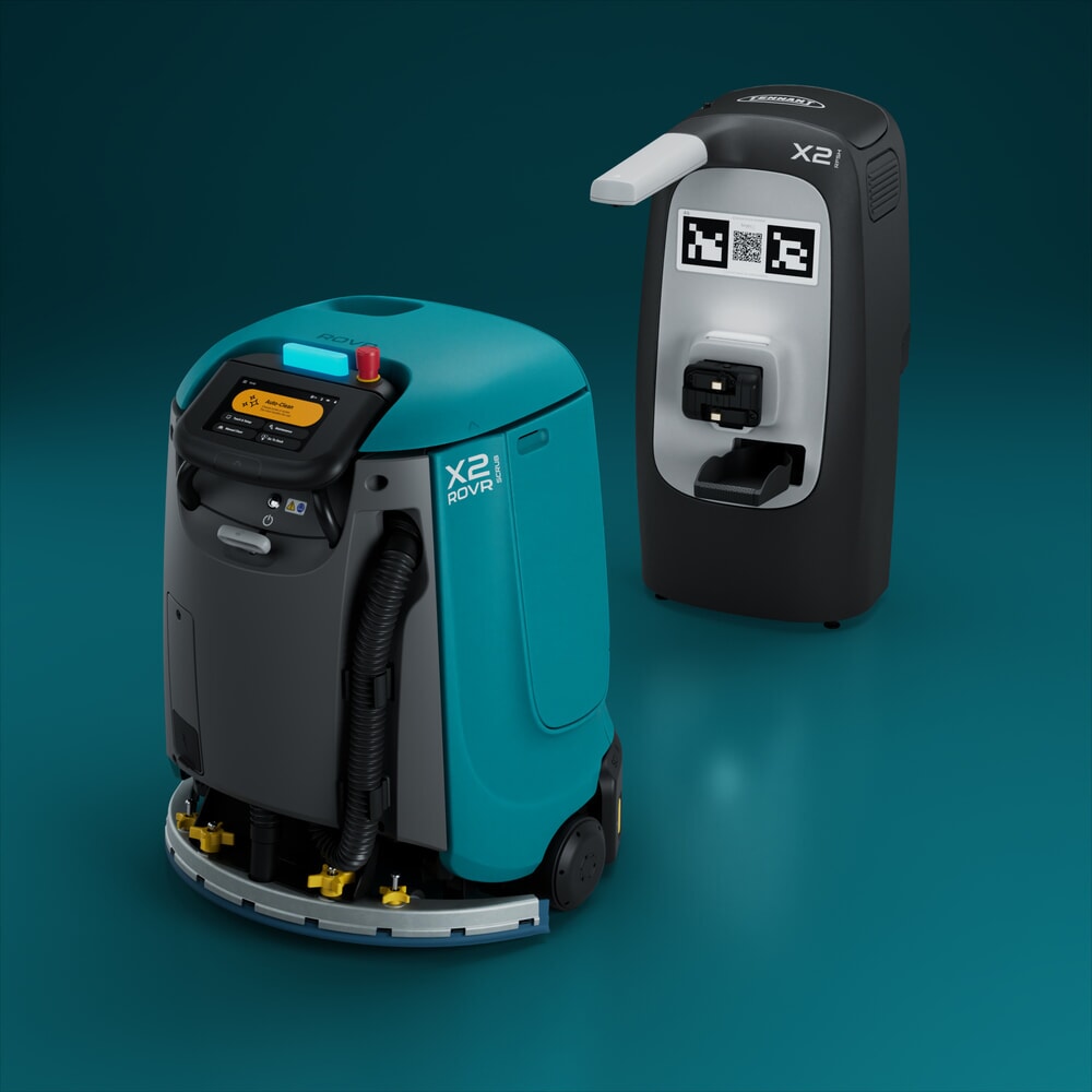 Produktabbildung Nr. 4: Tennant® Reinigungsroboter X2 ROVR SCRUB, kompakte Bauweise, mit KI-Unterstützung