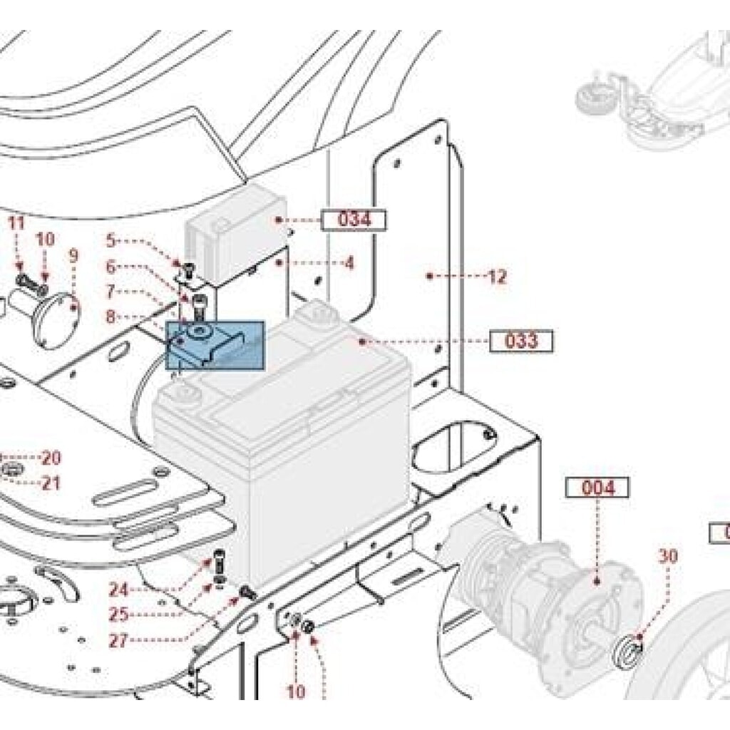 Produktabbildung Nr. 4: Ersatzbatterie für SIAT Stretchroboter BeeWrap+, wartungsfreie AGM-Batterie, 12 V / 120 Ah