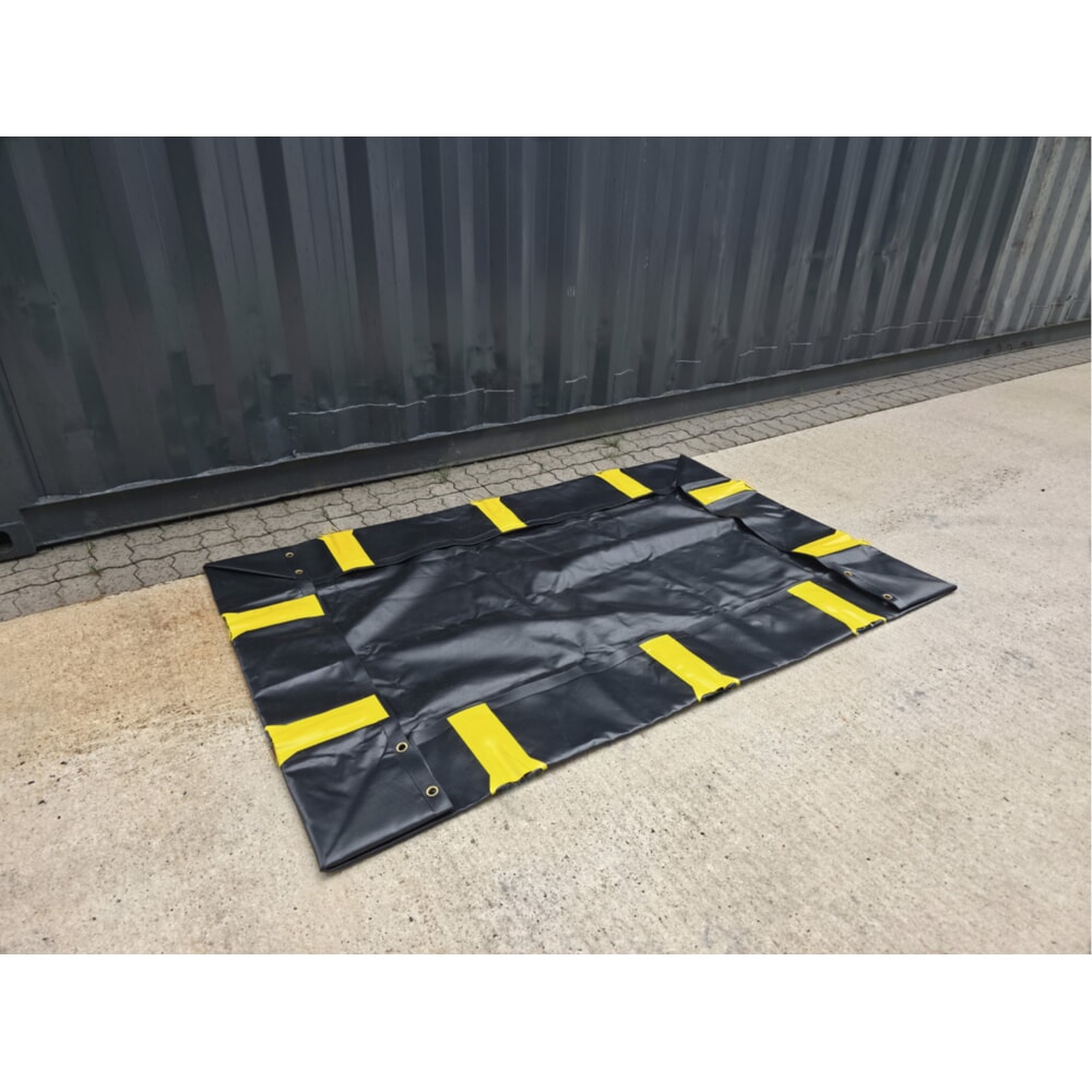 Produktabbildung Nr. 2: Steinbock® Faltbare Auffangwanne Ultra aus PVC, HxBxT 305 x 6.100 x 6.100 mm, Auffangvolumen 11.318 l