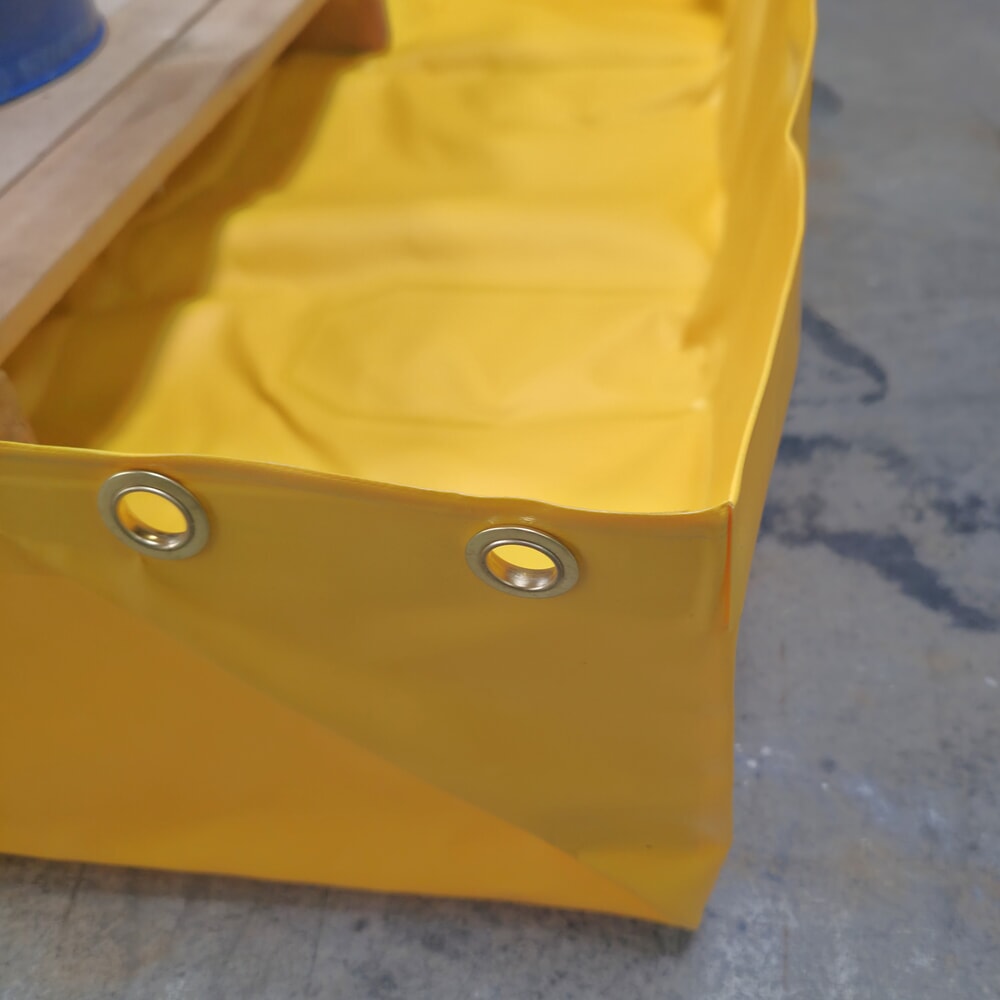 Produktabbildung Nr. 4: Steinbock® Faltbare Auffangwanne Light aus PVC, HxBxT 203 x 1.200 x 1.800 mm, Auffangvolumen 451 l