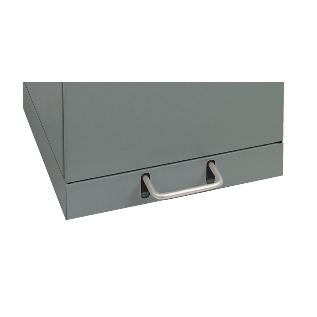 Produktabbildung Nr. 3: stumpf® Wertstoffsammler mit Fußpedal, inkl. Innenbehälter, Stahlblech, verzinkt, 45 Liter, graualuminium