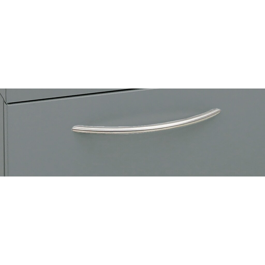 stumpf® Wertstoffsammler mit Fußpedal, inkl. Innenbehälter, Stahlblech, verzinkt, 45 Liter, graualuminium Produktabbildung Nr. 6: stumpf® Wertstoffsammler mit Fußpedal, inkl. Innenbehälter, Stahlblech, verzinkt, 45 Liter, graualuminium