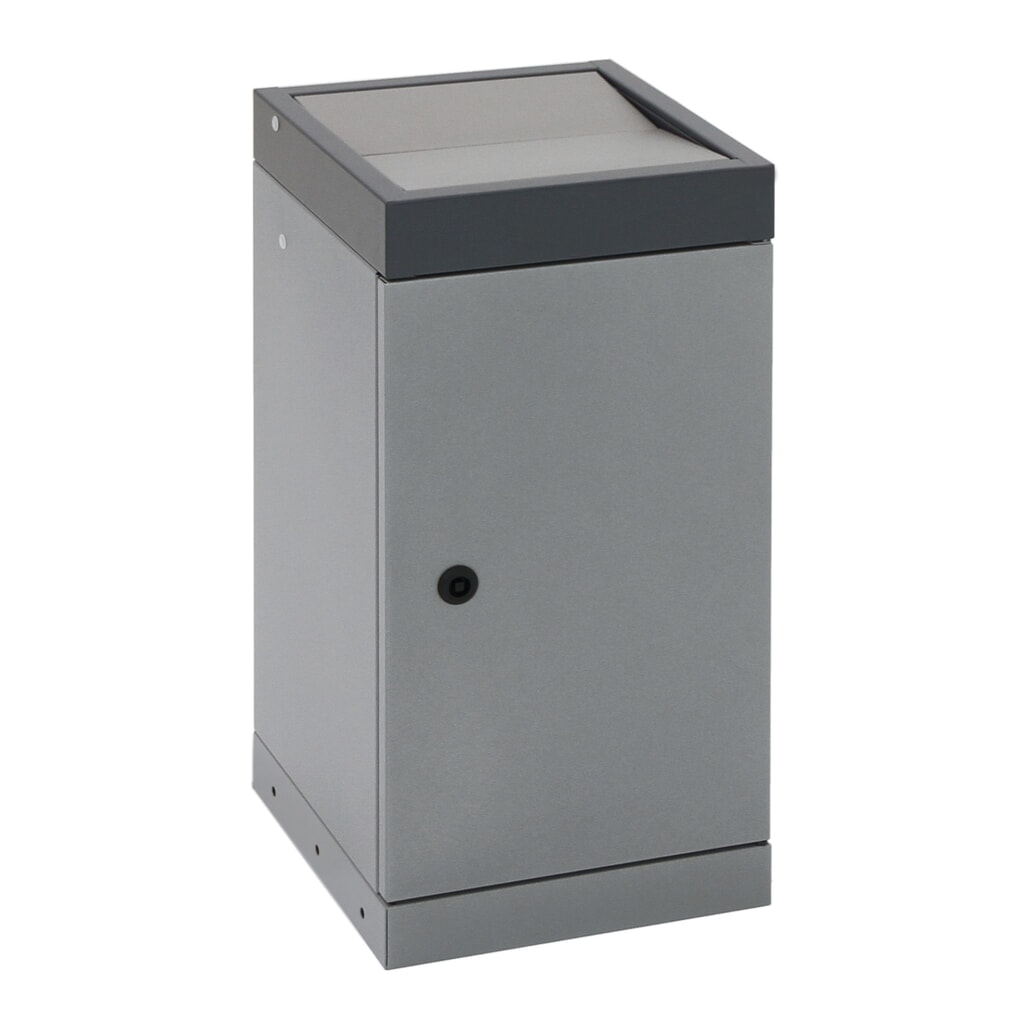 stumpf® Wertstoffsammler, 1x 30 Liter, Deckel anthrazit Produktabbildung Nr. 6: stumpf® Wertstoffsammler, 1x 30 Liter, Deckel anthrazit