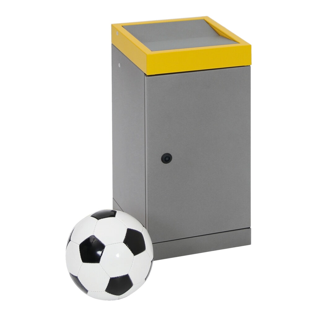 stumpf® Wertstoffsammler, 1x 30 Liter, Deckel gelb Produktabbildung Nr. 5: stumpf® Wertstoffsammler, 1x 30 Liter, Deckel gelb