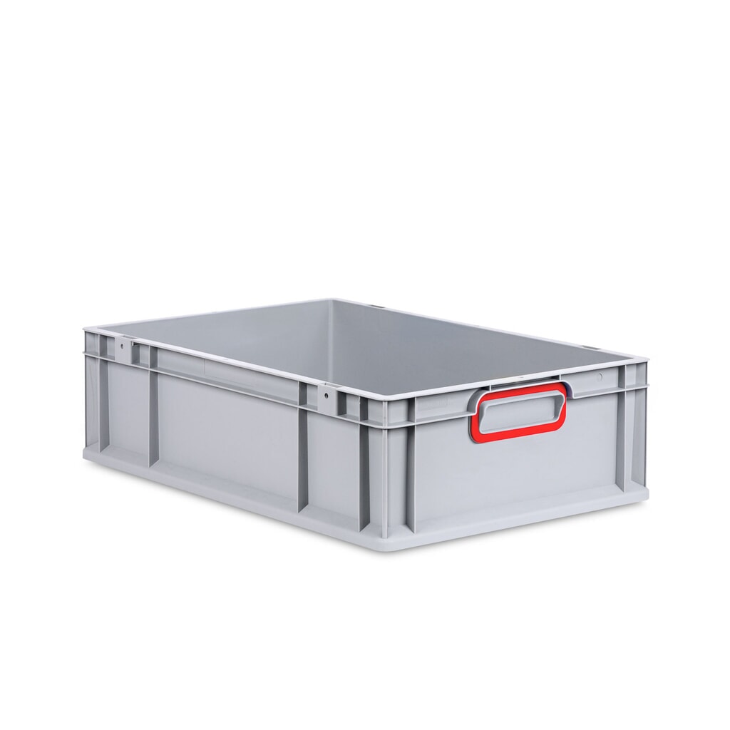 Produktabbildung: Allit Eurobox, mit roten Griffmulden, HxBxT 170 x 600 x 400 mm, 34 Liter
