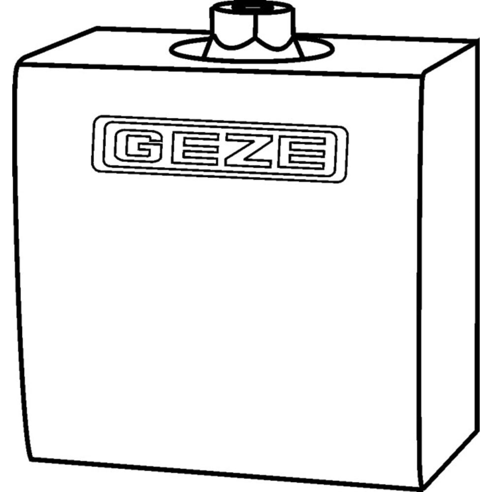 Produktabbildung: GEZE Drehlager, silber, T-Stop Gleits. zu TS5000 TS5000L TS3000V