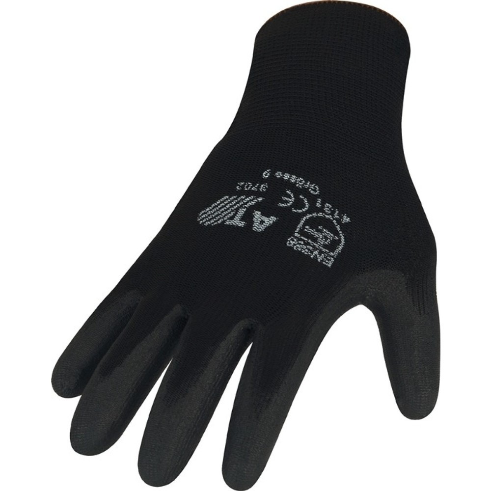 Produktabbildung: ASATEX Handschuhe Gr.9 schwarz EN 388 PSA II