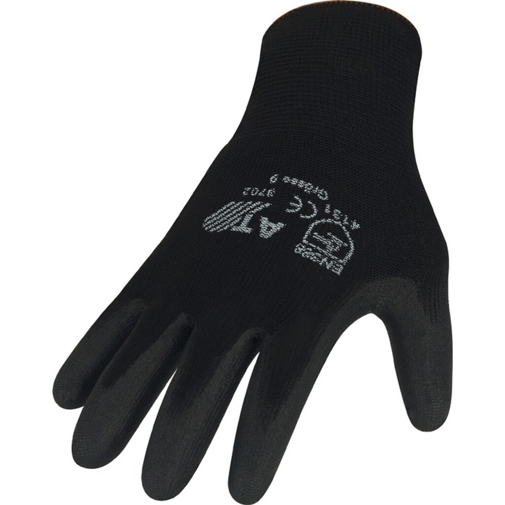 ASATEX Handschuhe Gr.9 schwarz EN 388 PSA II Produktabbildung: ASATEX Handschuhe Gr.9 schwarz EN 388 PSA II