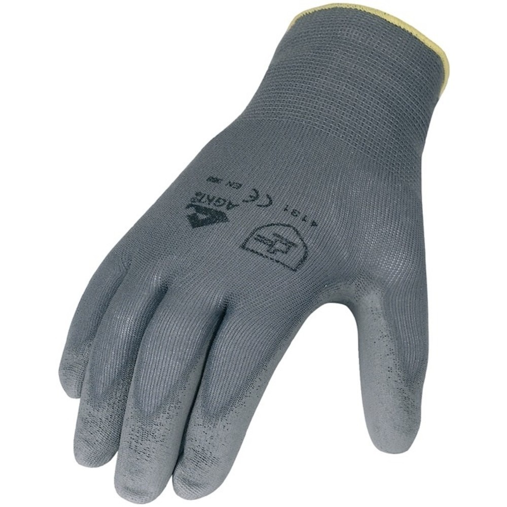 Produktabbildung: ASATEX Handschuhe Gr.9 grau EN 388 PSA II