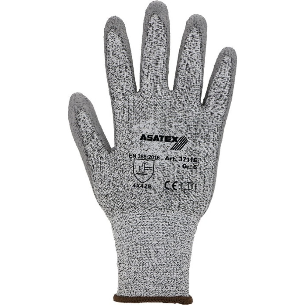 Produktabbildung: ASATEX Schnittschutzhandschuhe Gr.10 grau/grau