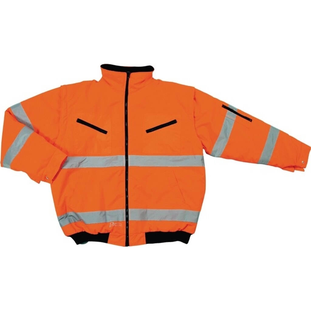 PREVENT Warnschutz-Pilotenjacke Gr.XXL orange Produktabbildung: PREVENT Warnschutz-Pilotenjacke Gr.XXL orange