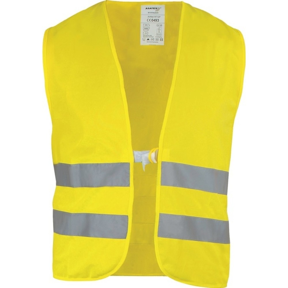 Produktabbildung: ASATEX Warnweste Gr.univ.gelb EN 20471 Kl.2