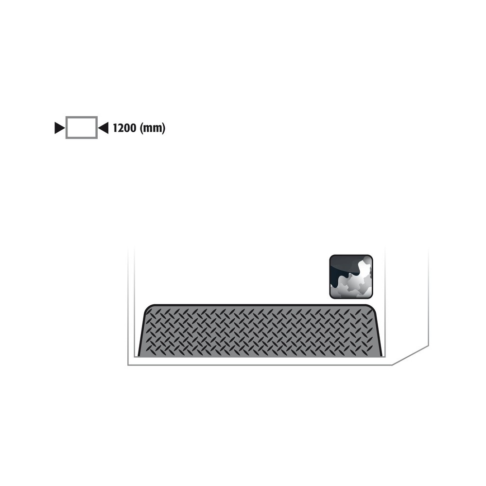 Produktabbildung: Einrollklappe für asecos® Druckgasflaschen-Schrank, HxBxT 2.150 x 1.350 x 400 mm