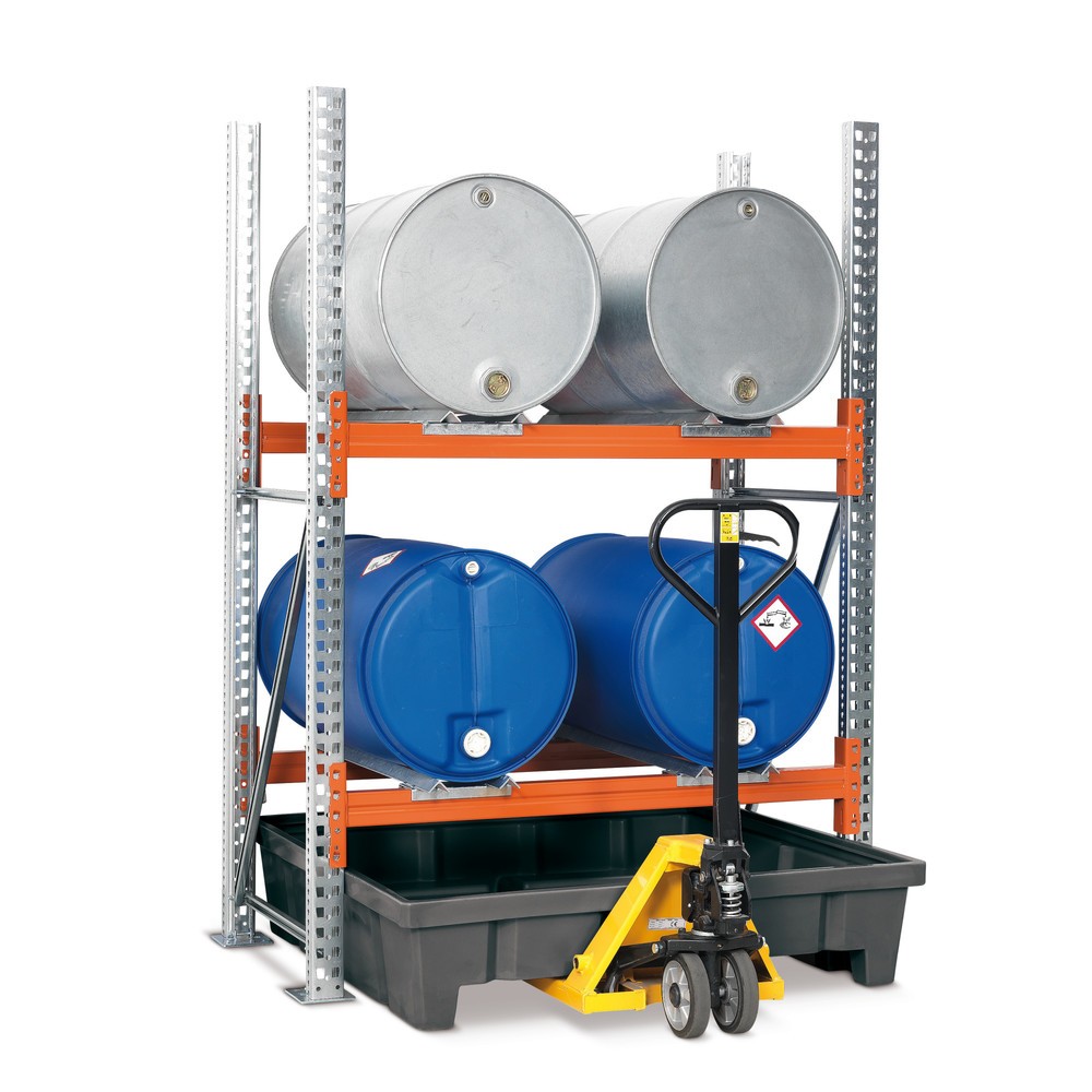 Produktabbildung: asecos® Regalbodenwanne, für Fassregale, HxBxT 315 x 1.320 x 1.390 mm, Auffangvolumen 315 l