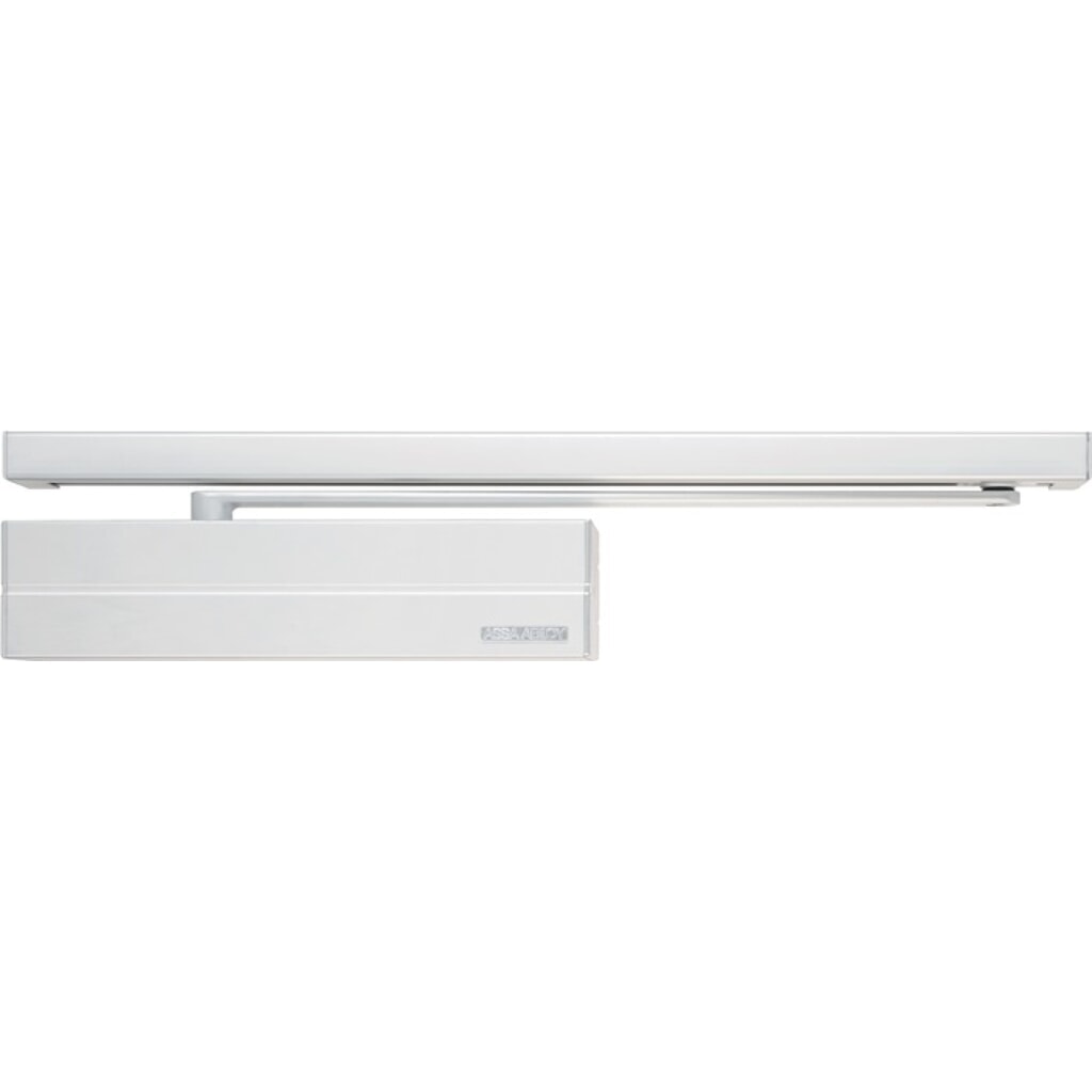 ASSA ABLOY Gleitschienentürschließer DC 500, silber EN 1-4, Normalmontage Bandseite EN 1-4 Produktabbildung: ASSA ABLOY Gleitschienentürschließer DC 500, silber EN 1-4, Normalmontage Bandseite EN 1-4