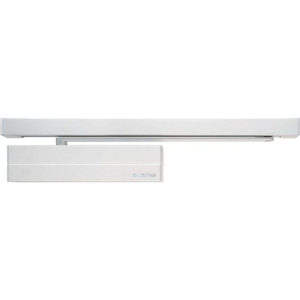 Produktabbildung: ASSA ABLOY Gleitschienentürschließer DC 700, silber EN 3-6, Normalmontage Bandseite EN 3-6