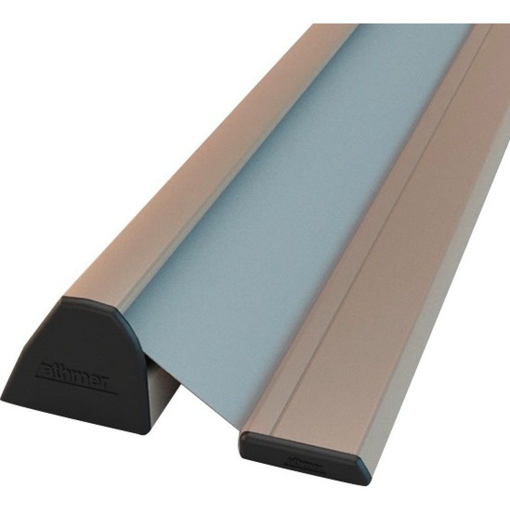 Produktabbildung: ATHMER Fingerschutzprofil NR-32 UniSafe w-proof Länge 2000mm, silberfarben eloxiert, Bandgegenseite, Farbe Schutzrollo anthrazit