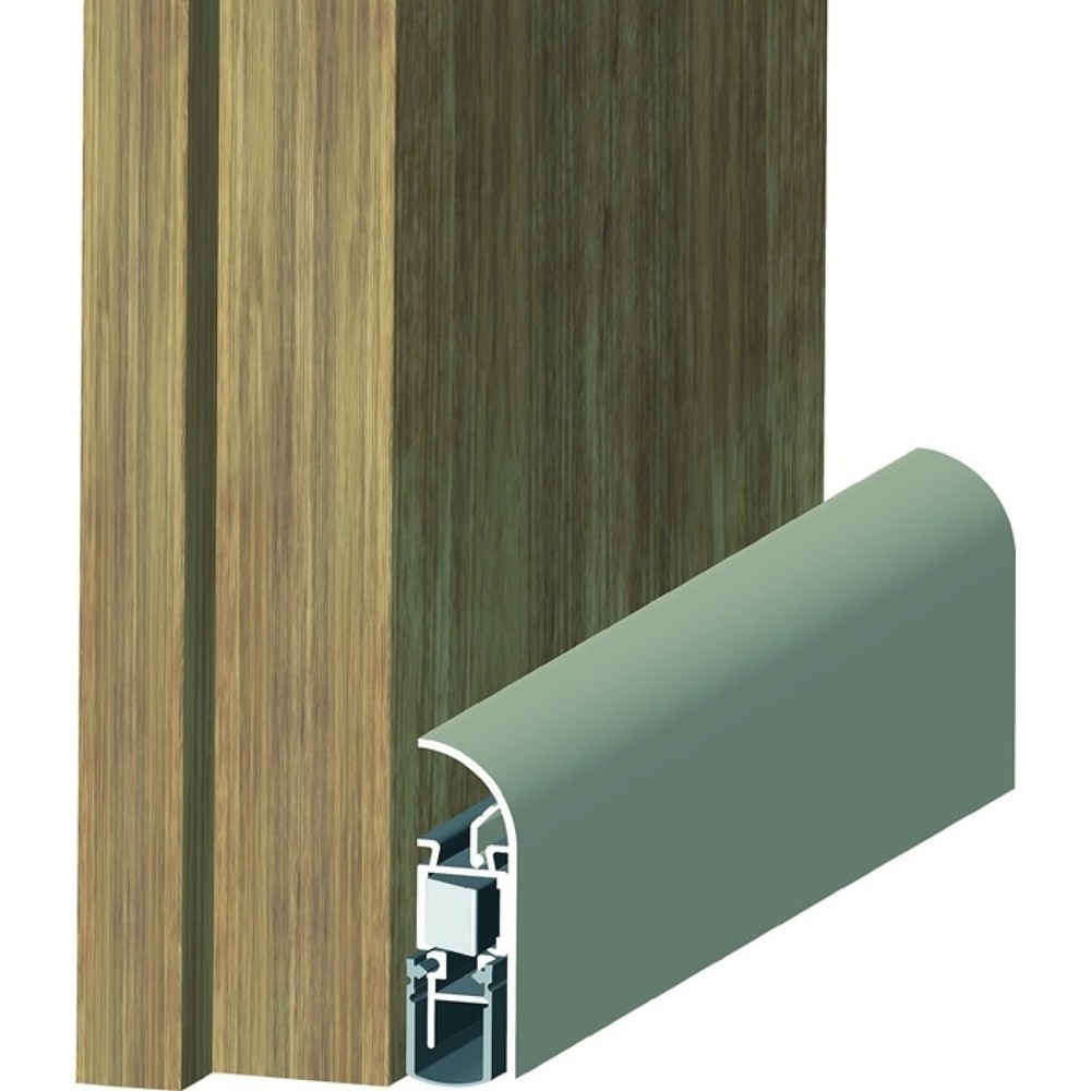 Produktabbildung: ATHMER Türdichtung Schall-Ex® Applic A, Aluminium silber, 1-seitig Länge 805 mm, Holztüren