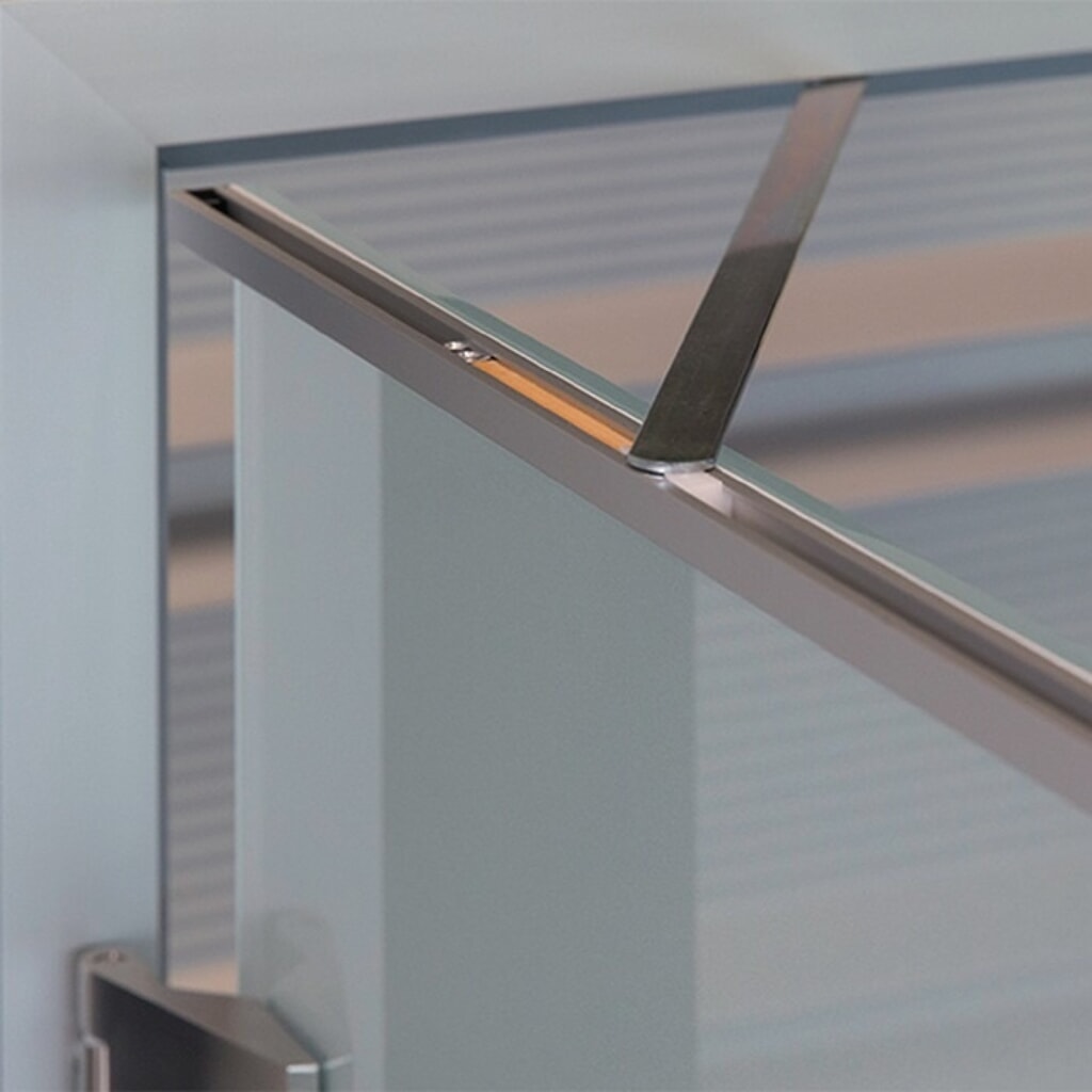 Produktabbildung: ATHMER Türöffnungsbegrenzer Porti, Stahlzargen 120 °, für Türblattbreite 709-959 mm