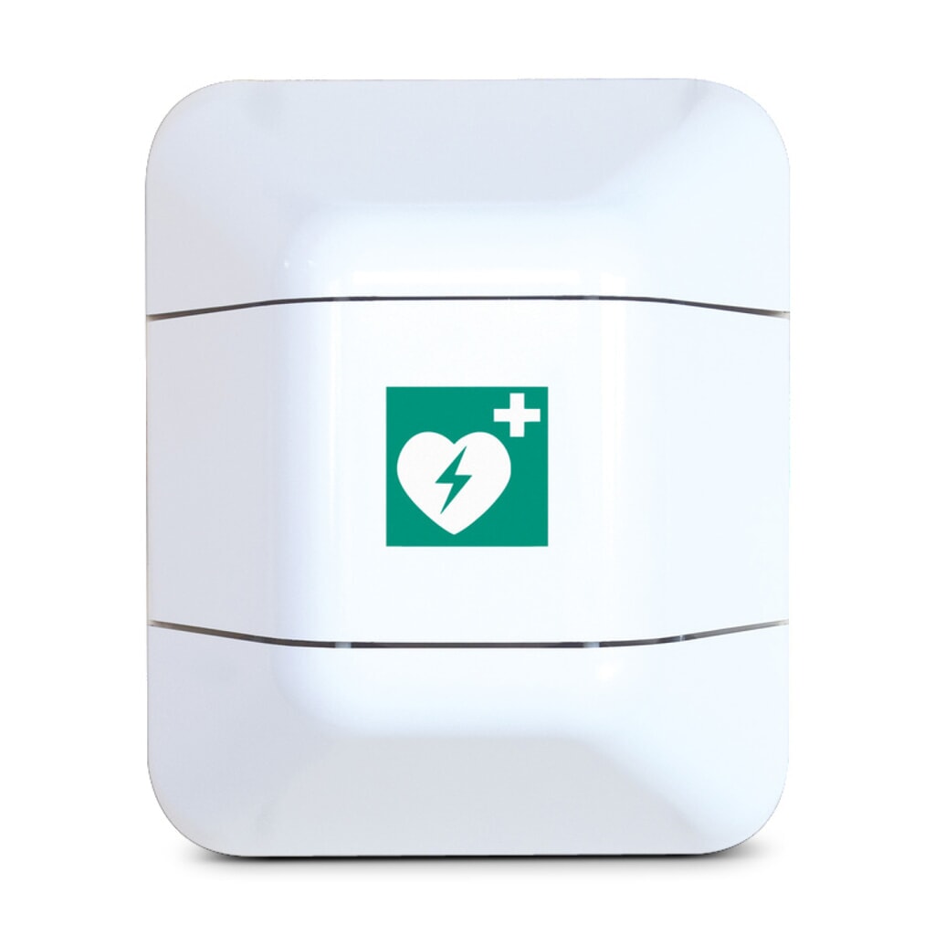 Aufbewahrungsschrank für Defibrillatoren, weiß Produktabbildung: Aufbewahrungsschrank für Defibrillatoren, weiß