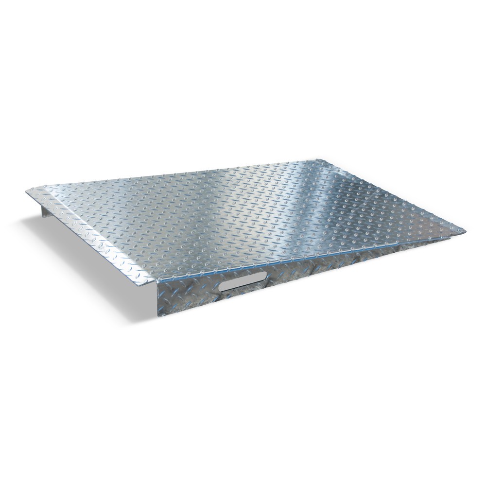 Produktabbildung: Auffahrrampe für Bauer® Gasflaschen-Container mit Staplertaschen