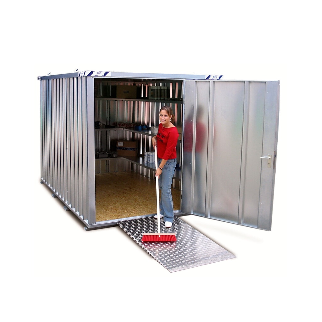Produktabbildung: Auffahrrampe für 1- und 2-flügelige Türen, SC- und SGL-Container