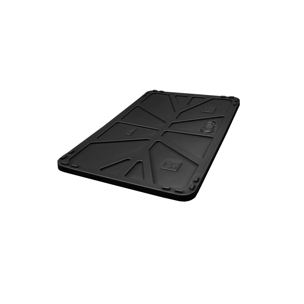 Auflagedeckel für Großbehälter, 990x645 mm, schwarz Produktabbildung: Auflagedeckel für Großbehälter, 990x645 mm, schwarz
