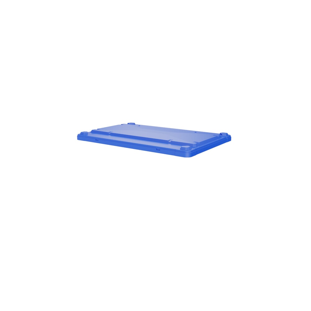 Produktabbildung: Auflagedeckel für Palettenbox, für Tiefe 800 mm, blau