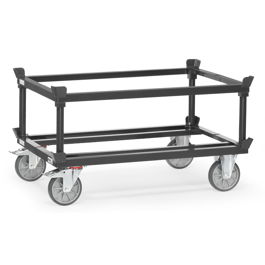 Produktabbildung Nr. 3: Aufsatzrahmen für fetra® Paletten-Fahrgestell, HxBxT 370 x 1.210 x 810 mm, anthrazitgrau