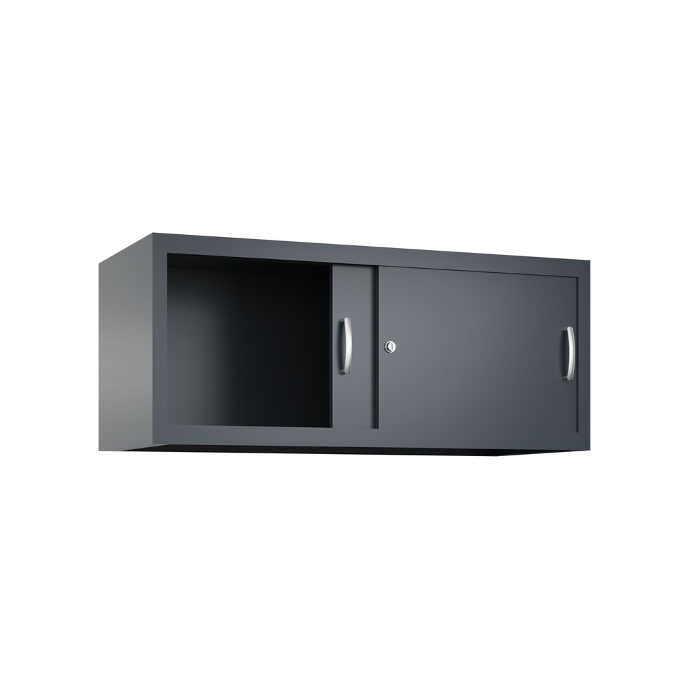 Produktabbildung Nr. 3: Aufsatzschrank für C+P Werkstatt-Schiebetürenschrank, HxBxT 500 x 1.200 x 500 mm, anthrazitgrau, anthrazitgrau