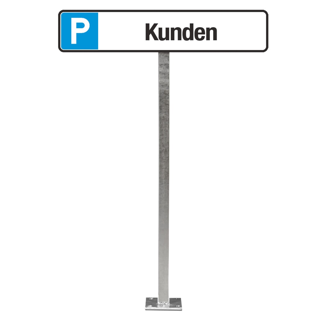 Produktabbildung: SafetyMarking® Aufstellpfosten für Parkplatzschild, für Schilder HxB 110 x 520 mm